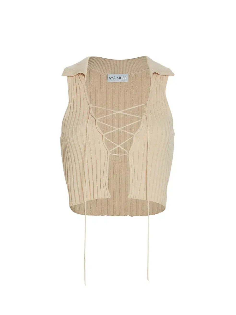 Aya Muse Reposier tan Top & Skirt Set Tan Size 4 - Image 3