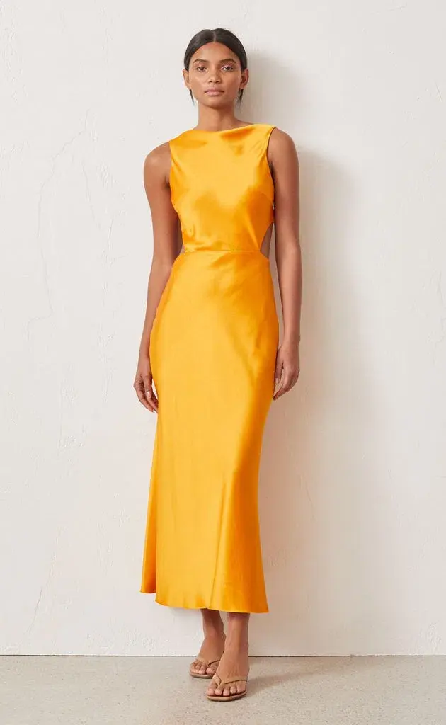 Bec & Bridge Seraphine Cut out Midi Dress Tangerine Size 8  - Image 1
