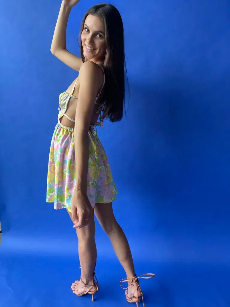 For Love & Lemons Emily Backless Dress Size XS/Au 6  for rent on The Volte - main image