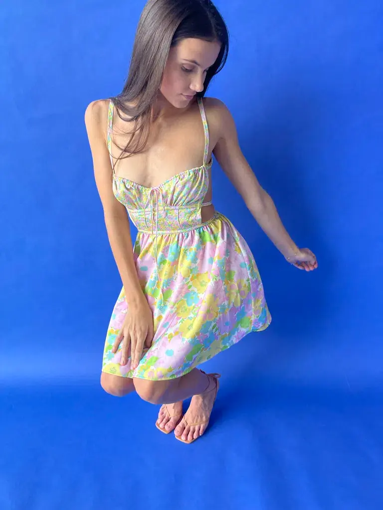 For Love & Lemons Emily Backless Dress Size XS/Au 6  for rent on The Volte - main image