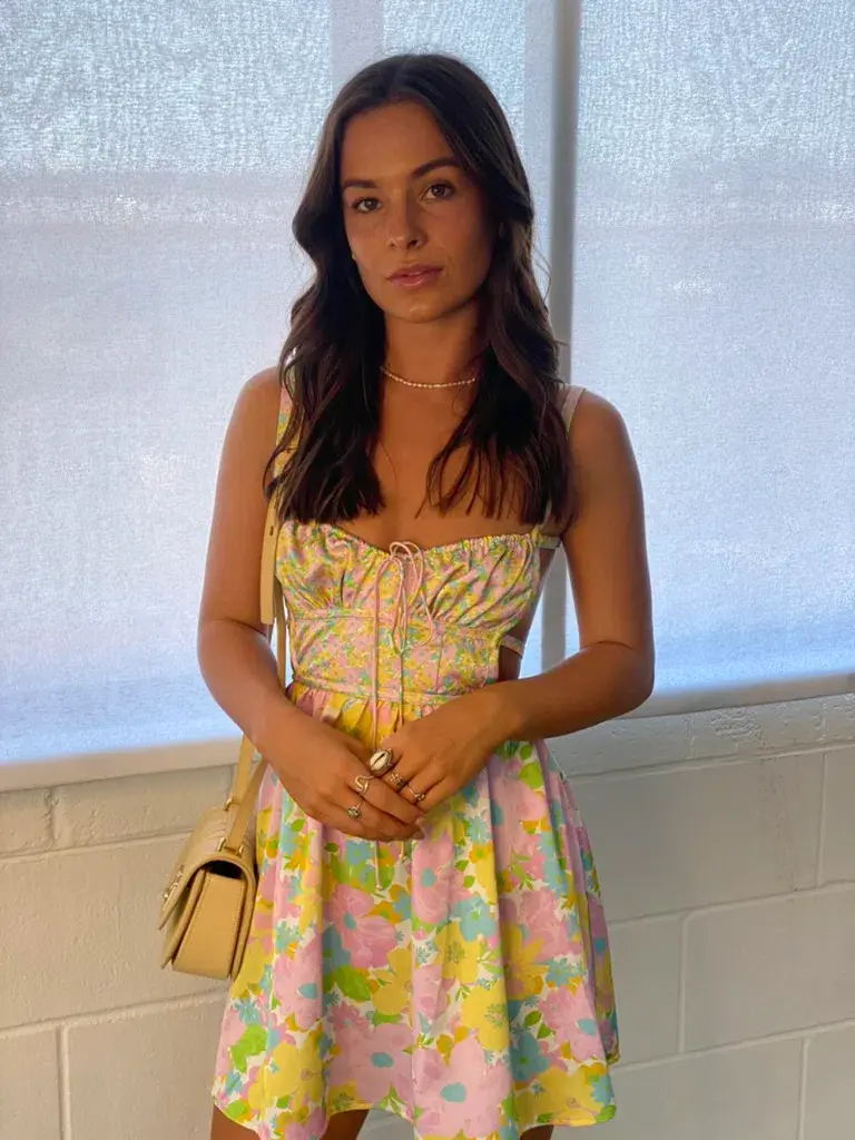 For Love & Lemons Emily Backless Dress Size XS/Au 6  for rent on The Volte - main image