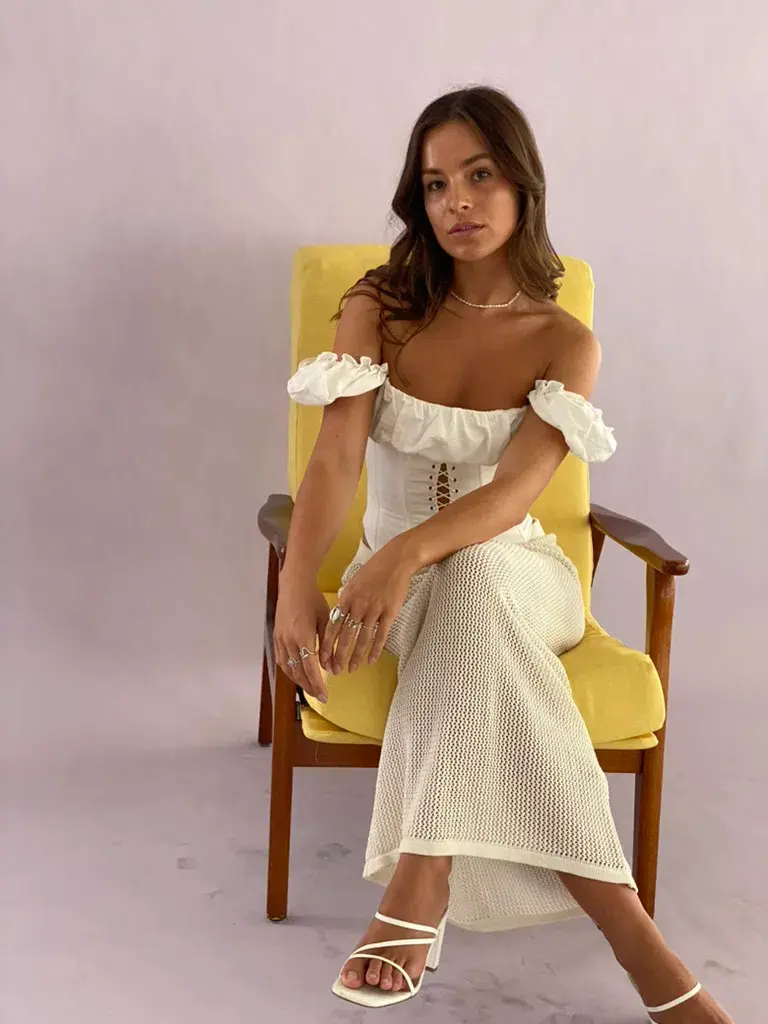 MISHA Aska Top White Size 6/XS  for rent on The Volte - main image