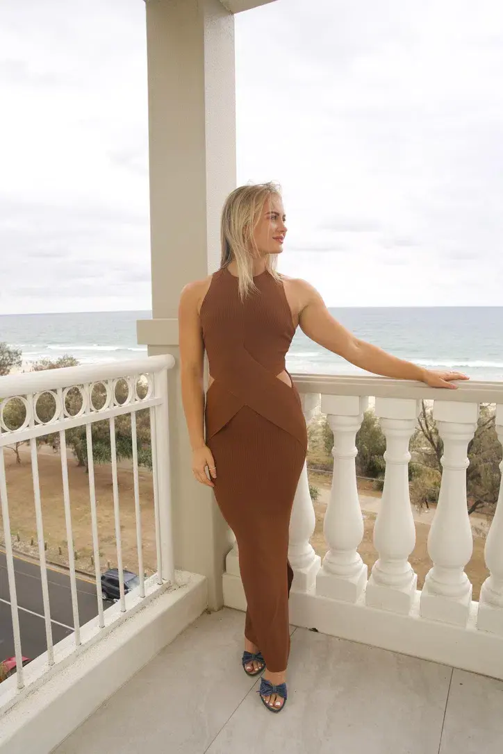 Sir The Label Josephine Sleeveless Dress Hazel Size 0/Au 6 for rent on The Volte - main image