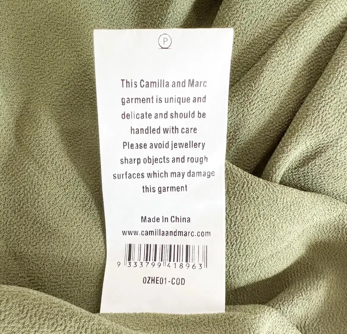 Camilla And Marc Tatami Full Maxi Dress Green Animal Print Size 8 - Image 7