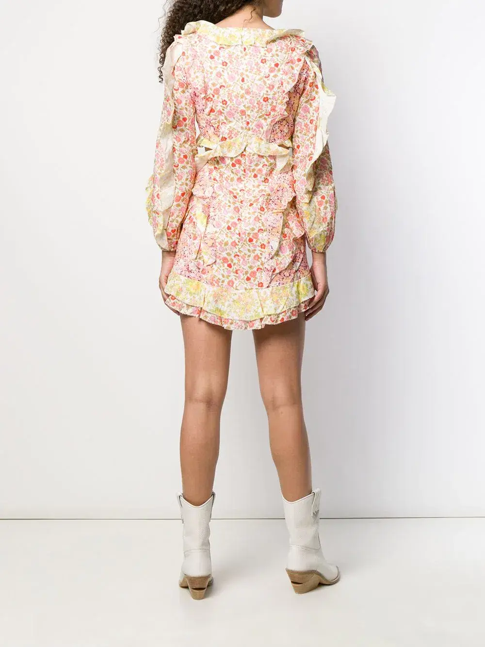 Zimmermann Goldie Spliced Mini Dress Floral Size 2 / Au 12 - Image 2
