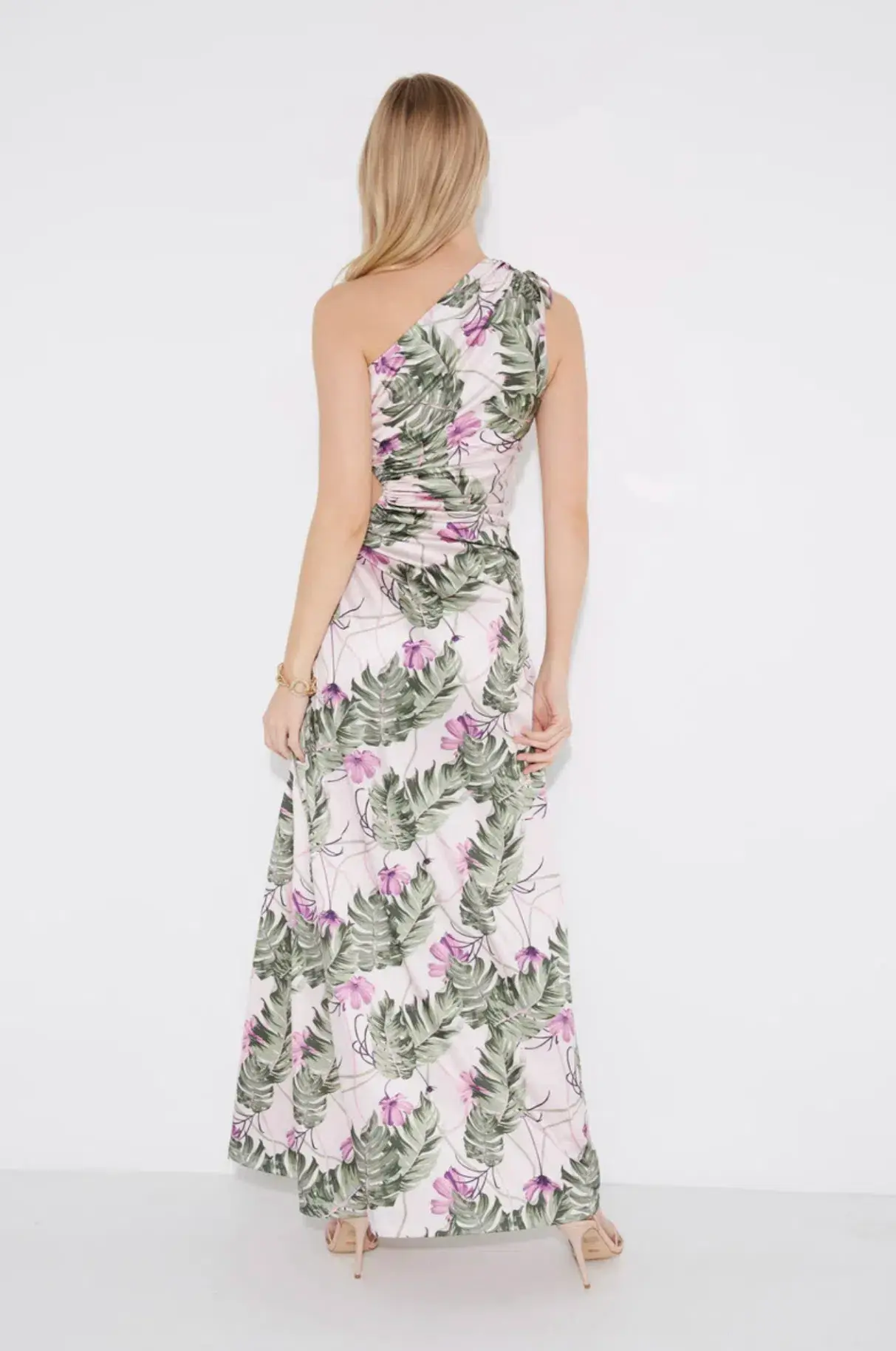 Sonya Moda Palm Maxi Dress Print Size 8 - Image 2