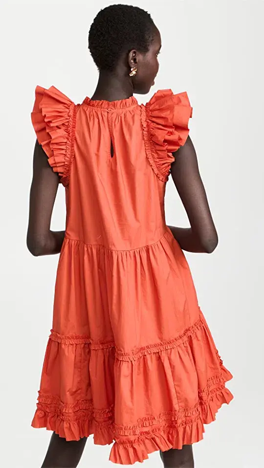 Ulla Johnson Joan Ruffle Dress Size US 8/AU 12 - Image 7