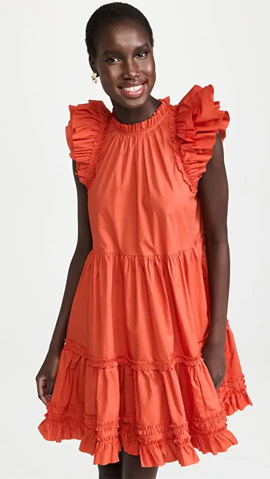 Ulla Johnson Joan Ruffle Dress Size US 8/AU 12 - Image 6