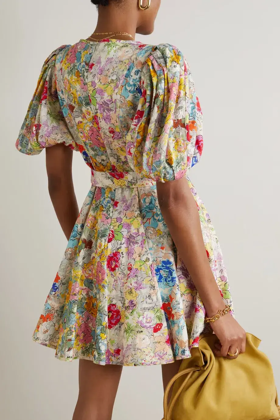 Zimmermann The Clover Panelled Mini Dress in Spliced Multi Floral Size 2 / Au 12 - Image 2