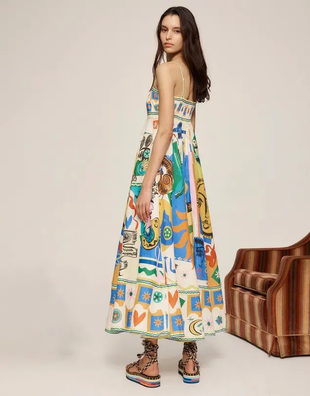Alemais Soleil Dress Print Size 14 - Image 3