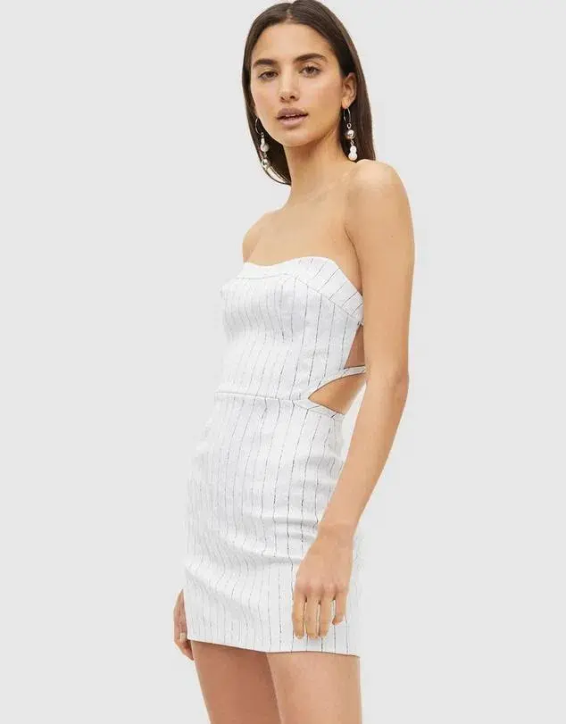 Manning Cartell Hybrid Reality Mini Dress White Size 6 - Image 3