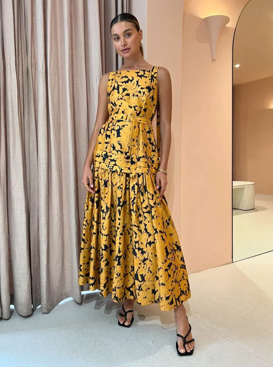 Acler Astoria Night Garden Dress Print Size 14 - Image 1