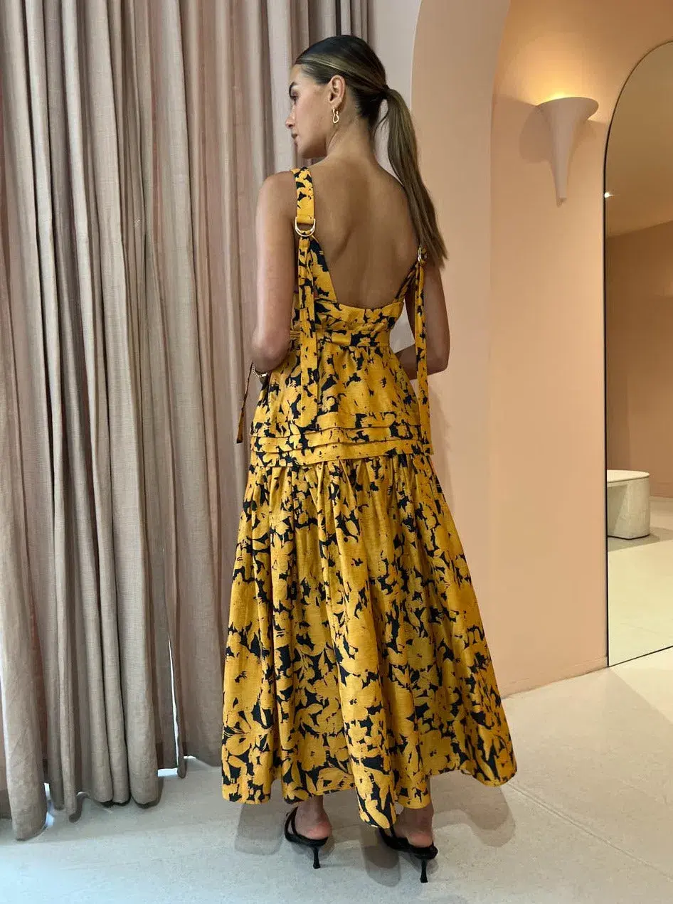 Acler Astoria Night Garden Dress Print Size 14 - Image 3