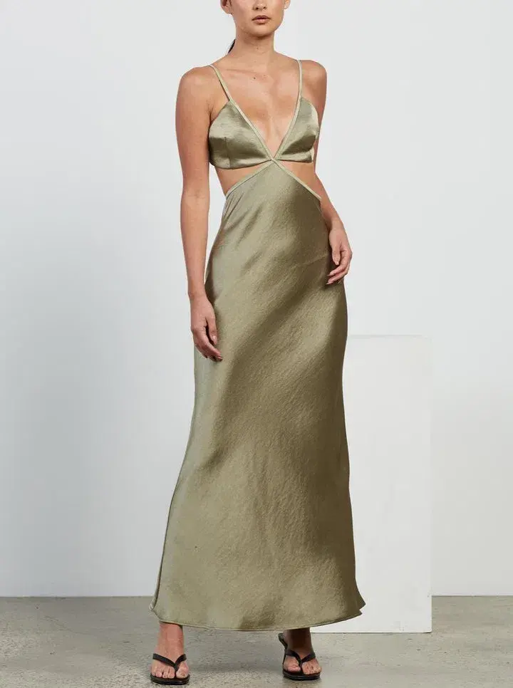 Bec & Bridge Veronique Maxi Dress Green Size 6 - Image 1