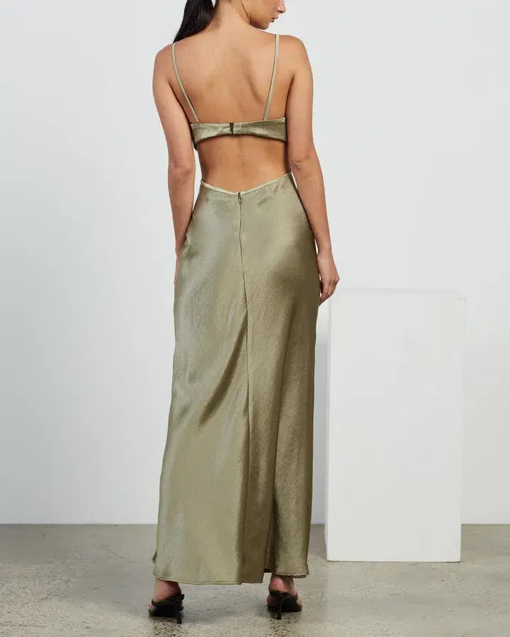 Bec & Bridge Veronique Maxi Dress Green Size 6 for rent on The Volte - main image
