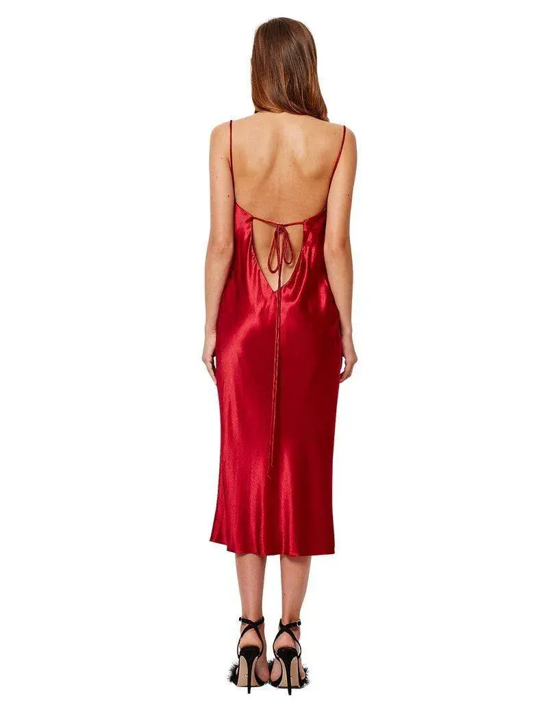 Bec & Bridge Decadent Slip Dress Red Size 8 - Image 2