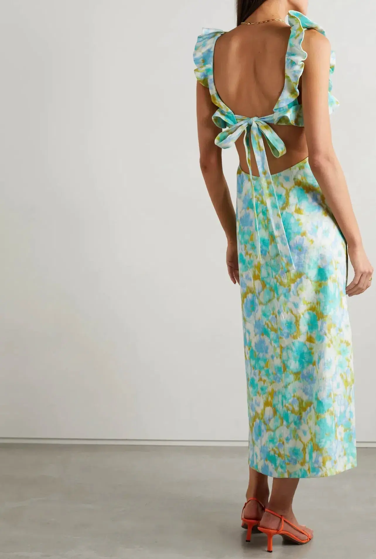 Zimmermann High Tide Frilled Midi Dress Floral Size 1 / Au 10 - Image 4