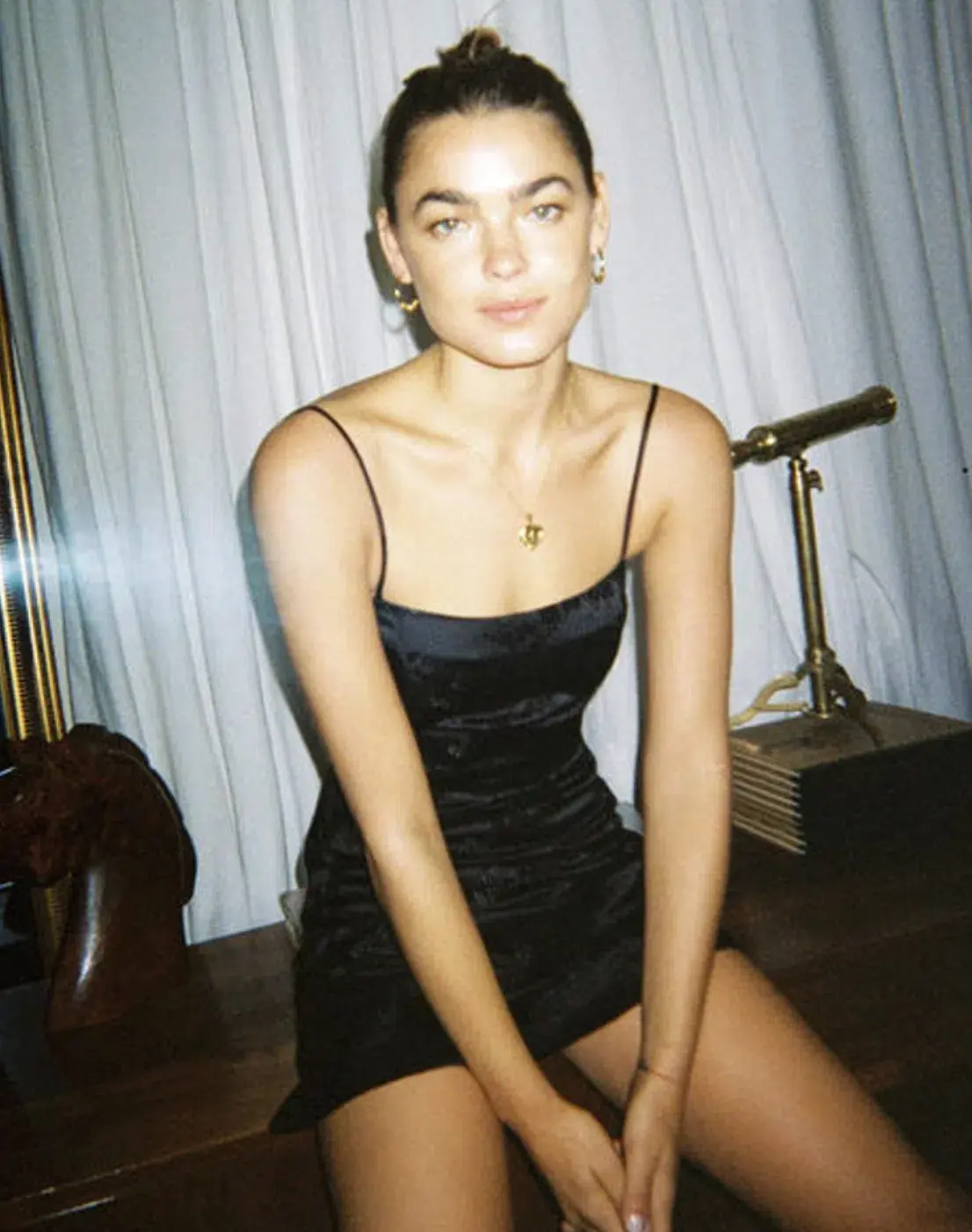 Realisation Par The Emelie Mini Dress in Shibuya Black Size S/Au 8 - Image 3