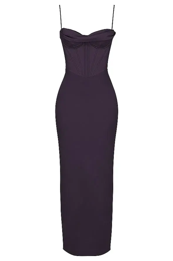House of CB Charmaine Corset Maxi Dress in Purple Size 8 - Image 6