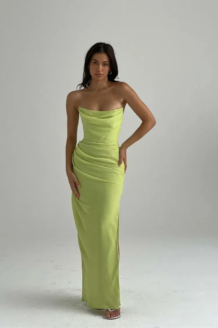 House of CB Adrienne Maxi Dress Green Size 8 - Image 3