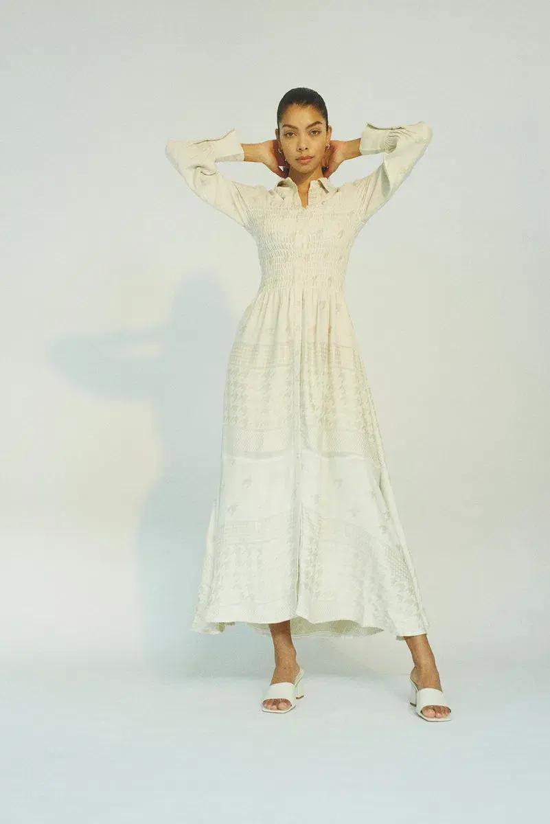 Harper Copenhagen White Shirt Dress Cream Size AU 6 - Image 1