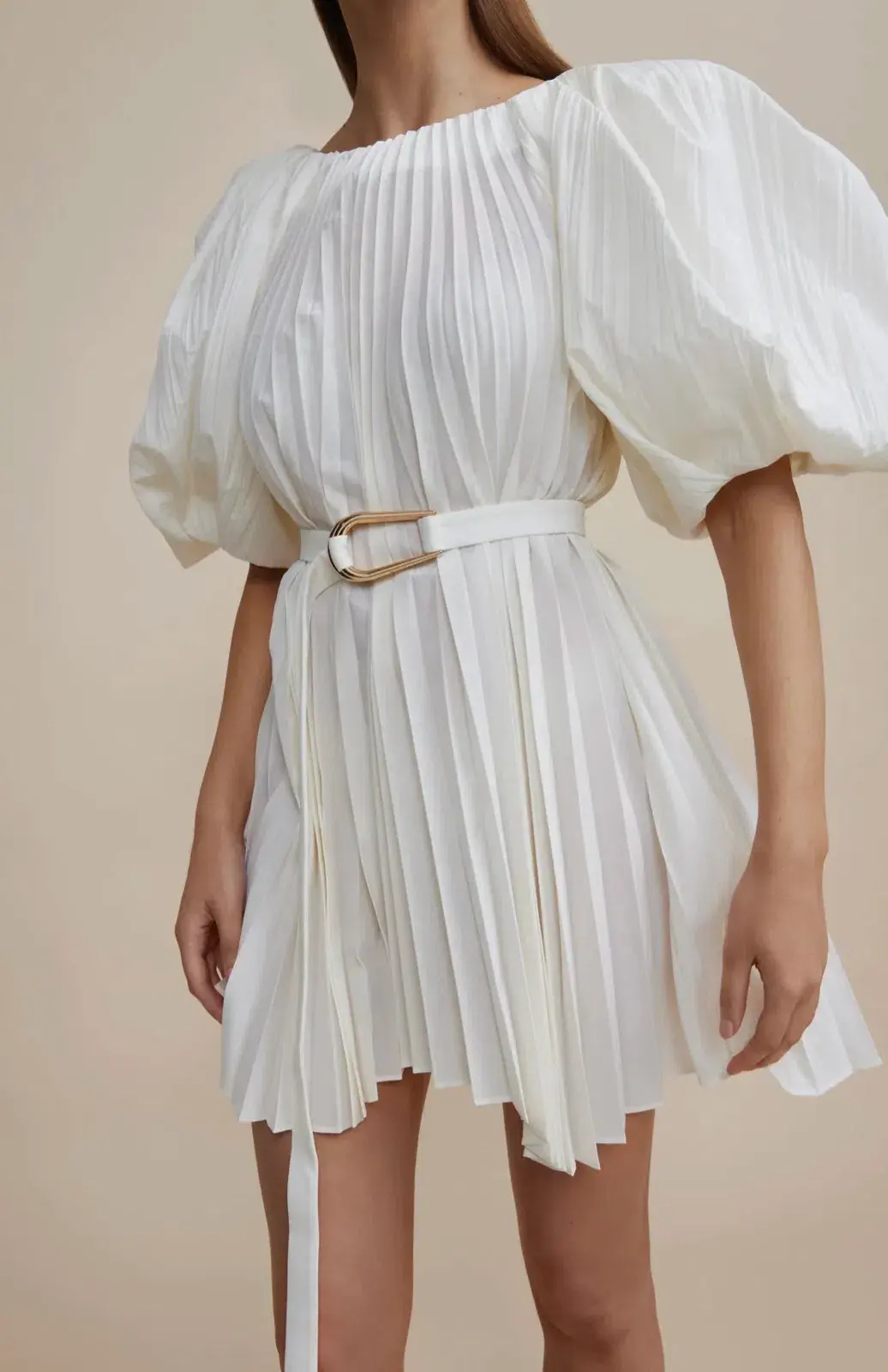 Acler Hudson Mini Dress in White Size 10 - Image 1