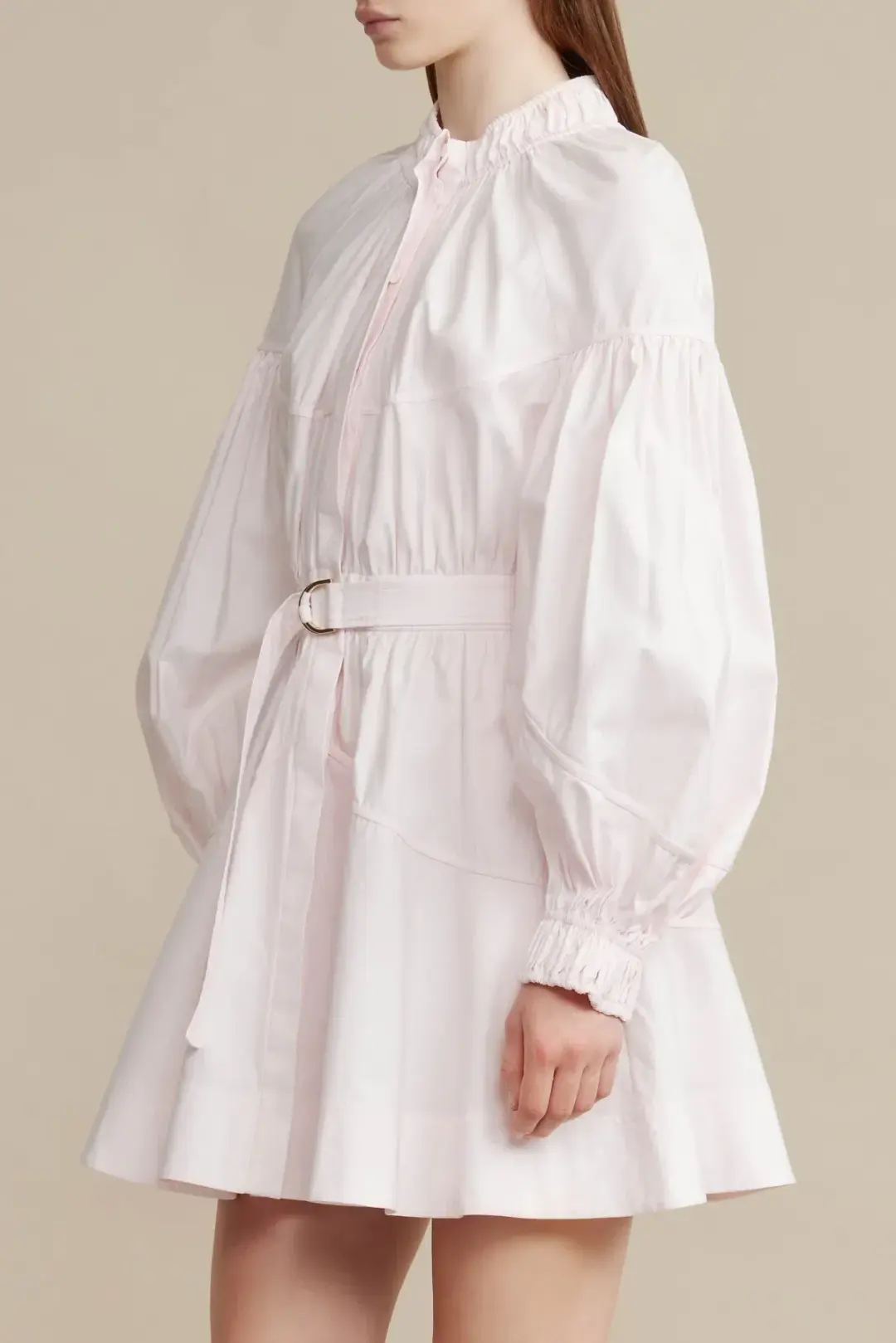 Acler Marquis Mini Dress Shell Pink Size AU 12 for rent on The Volte - main image