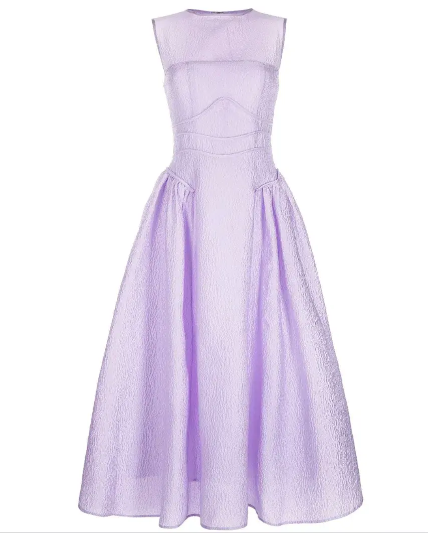 Rachel Gilbert Sophia Dress Lilac Size 10 - Image 4
