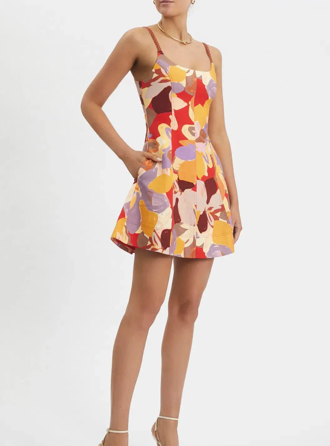 Rebecca Vallance Santiago Mini Dress Multi Size 10 for rent on The Volte - main image