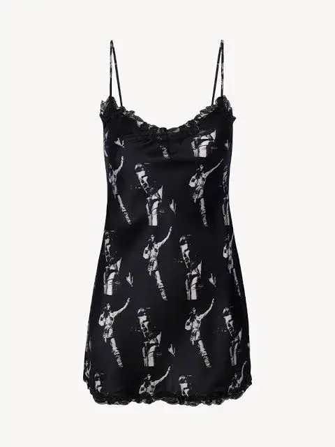 Realisation Par Sukita Mini Silk Slip Dress Stardust Size 6 for rent on The Volte - main image
