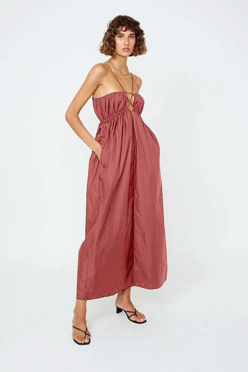 Suboo Rosanna Strappy Maxi Dress Red Size 6 / XS - Image 1
