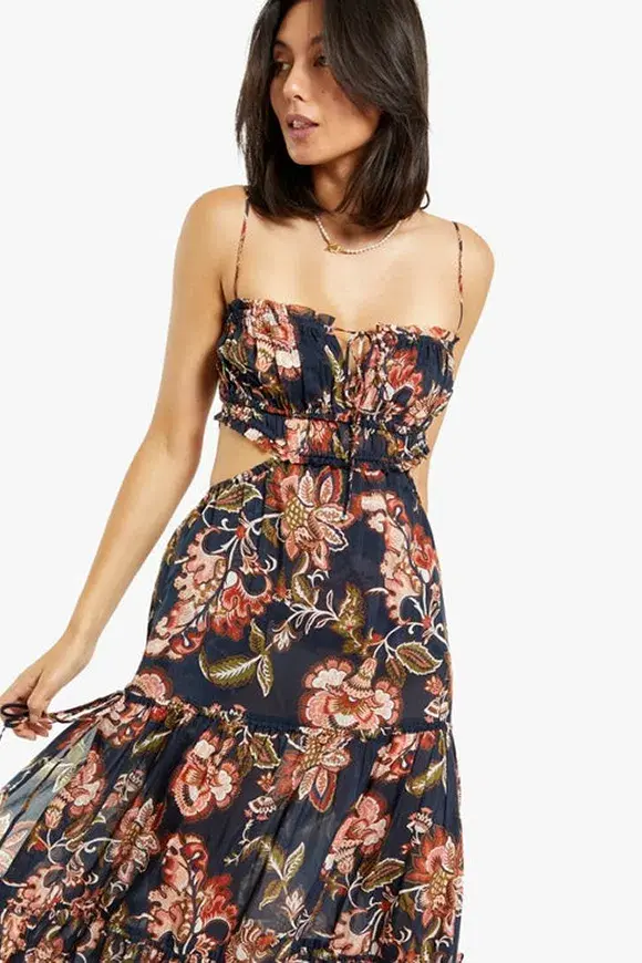 Bec & Bridge Lori Tie Maxi Dress Floral Size 10 / M - Image 3