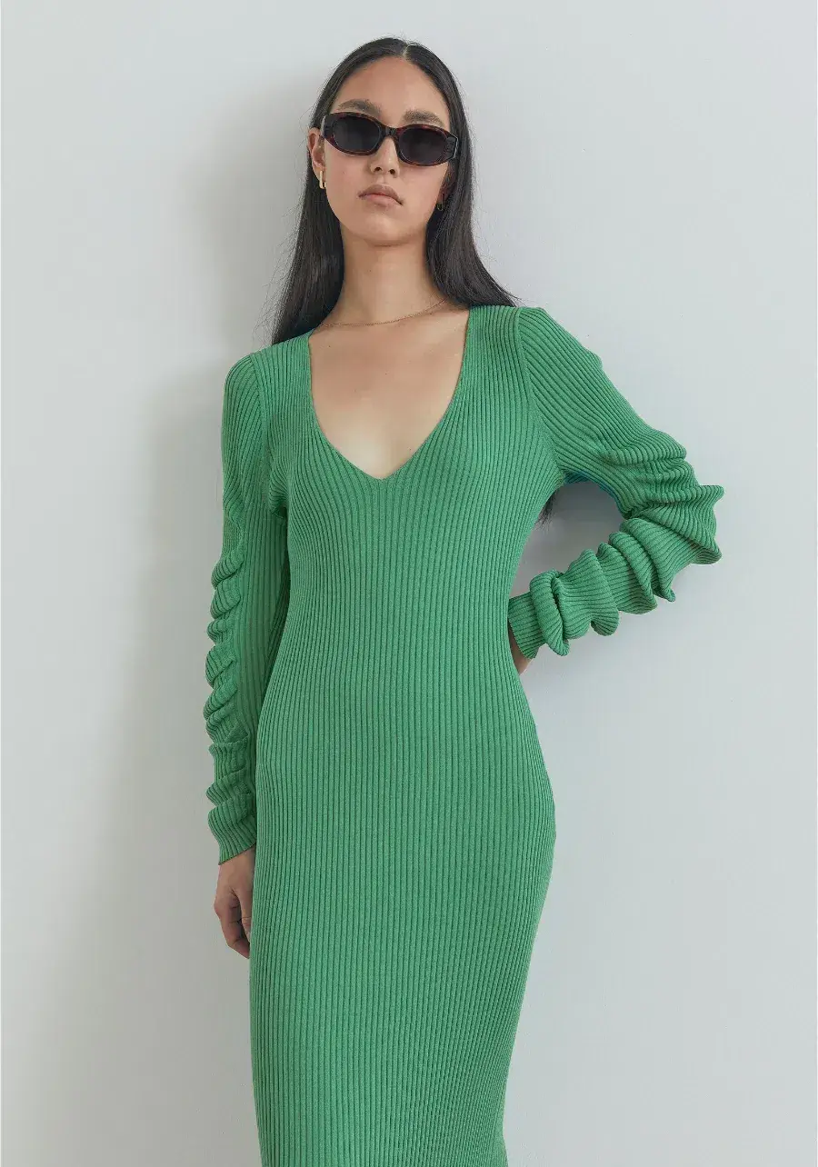 Viktoria & Woods Transcendent Dress in Aspen Green Size M / Au 10 for rent on The Volte - main image