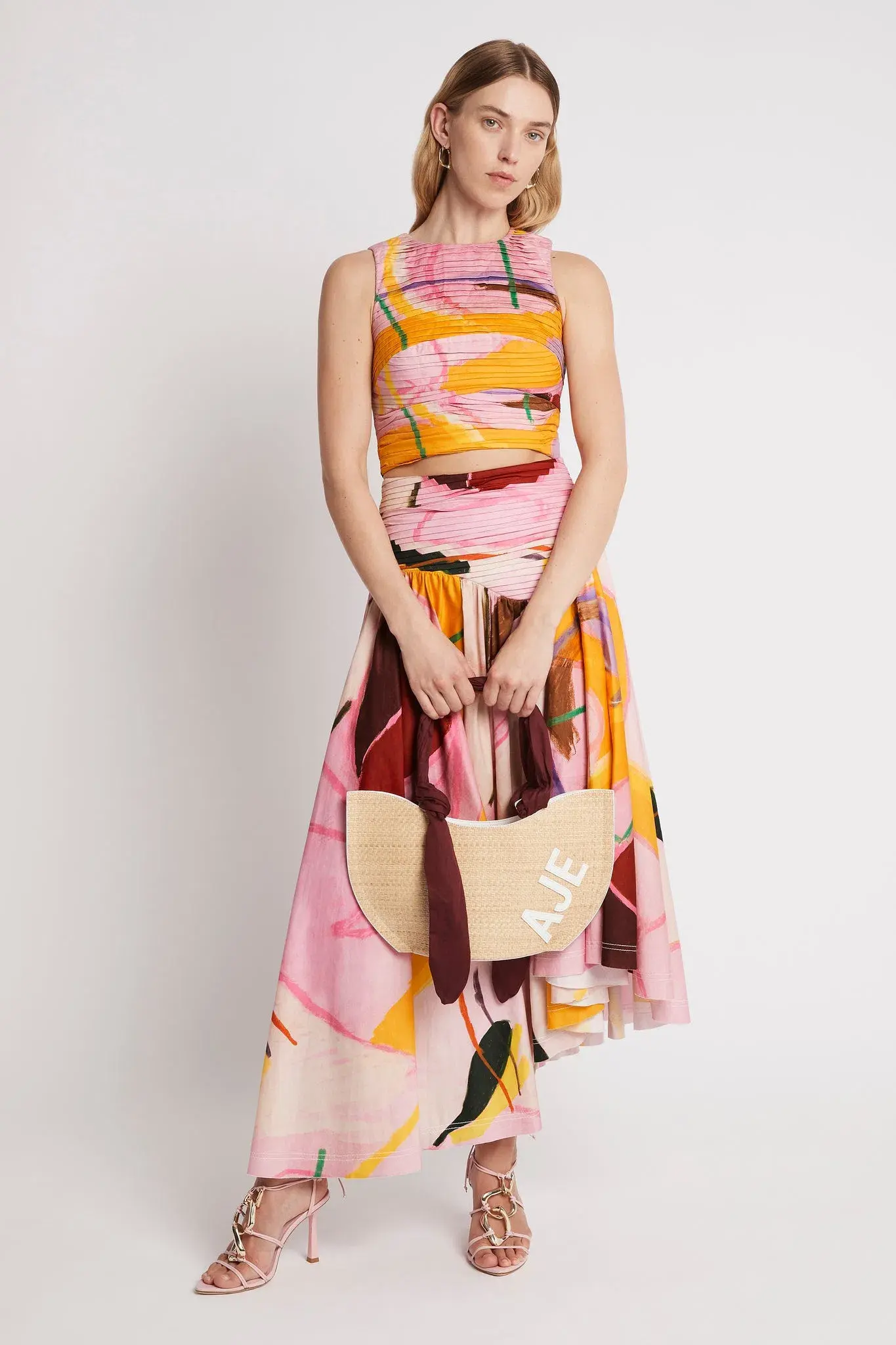 Aje Palette Ruched Top Print Size 12 / L - Image 1