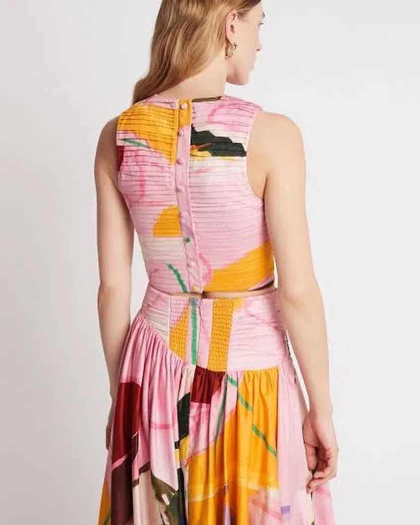 Aje Palette Ruched Top Print Size 12 / L - Image 3
