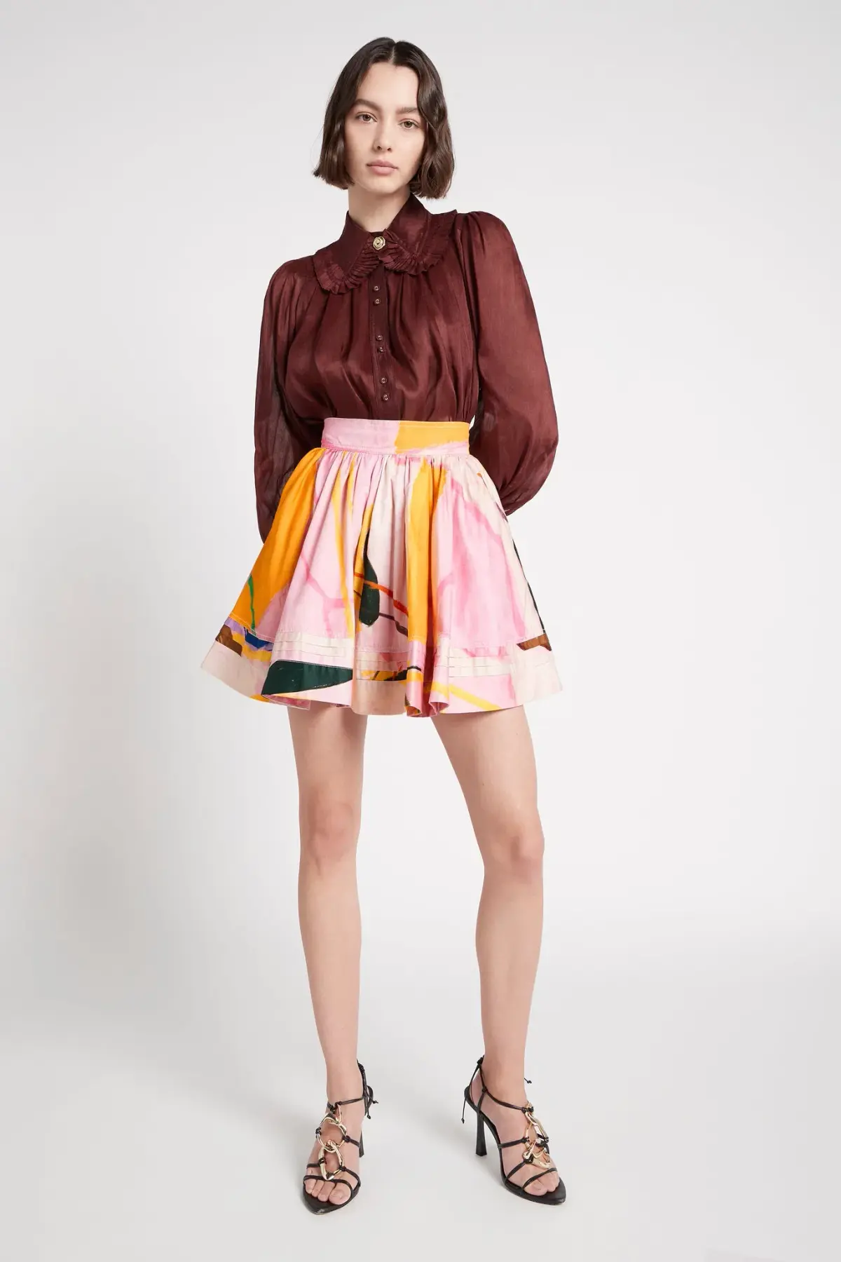 Aje Cassis Mini Skirt Print Size 10 / M - Image 1