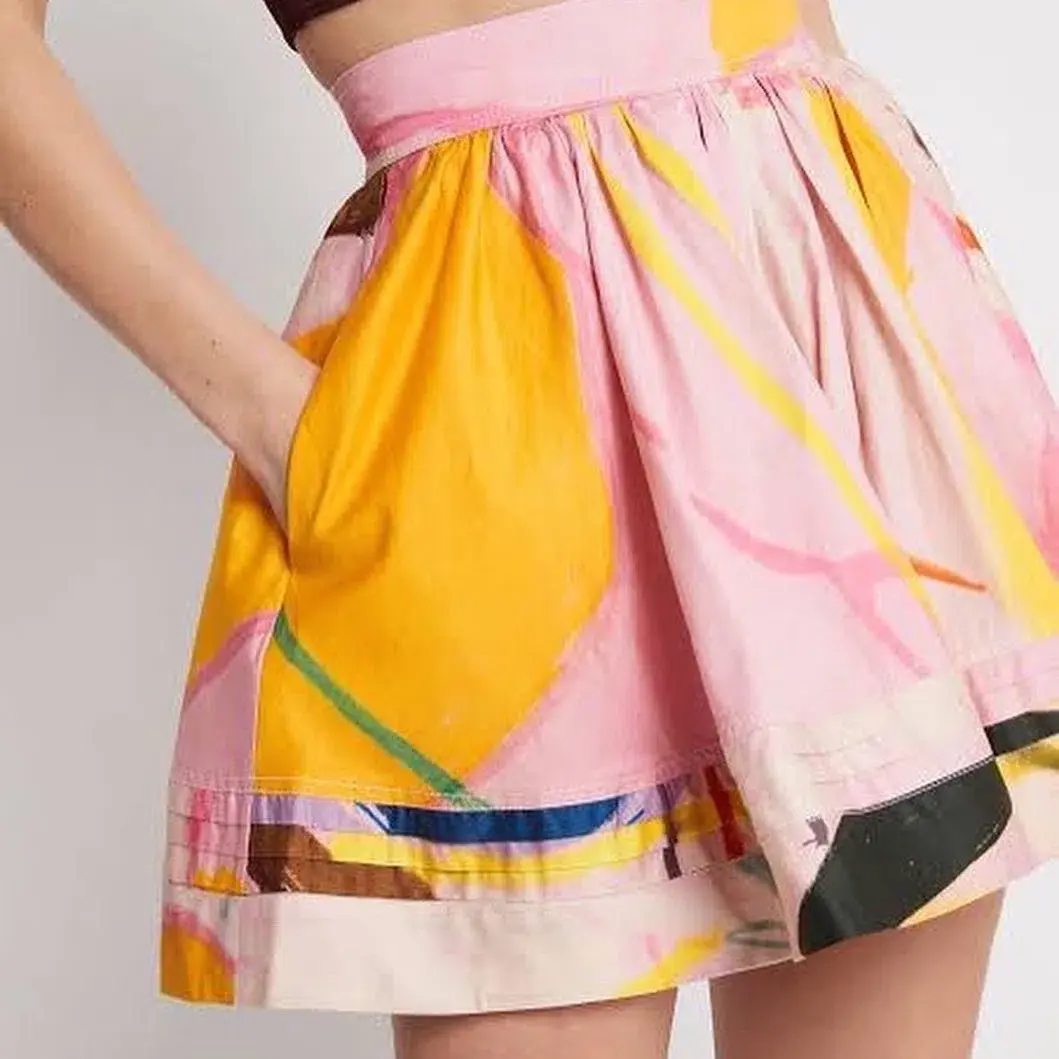 Aje Cassis Mini Skirt Print Size 10 / M - Image 3