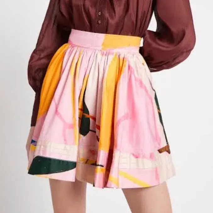 Aje Cassis Mini Skirt Print Size 10 / M - Image 2