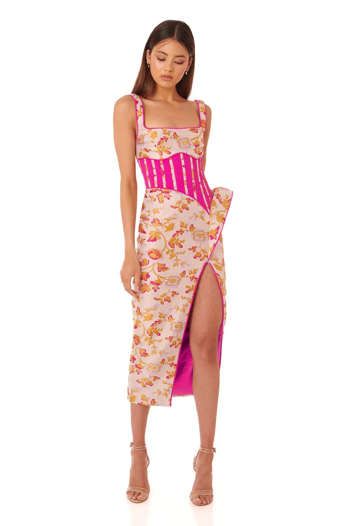 Eliya The Label Maddison Midi Dress Floral Size 6 / XS - Image 4