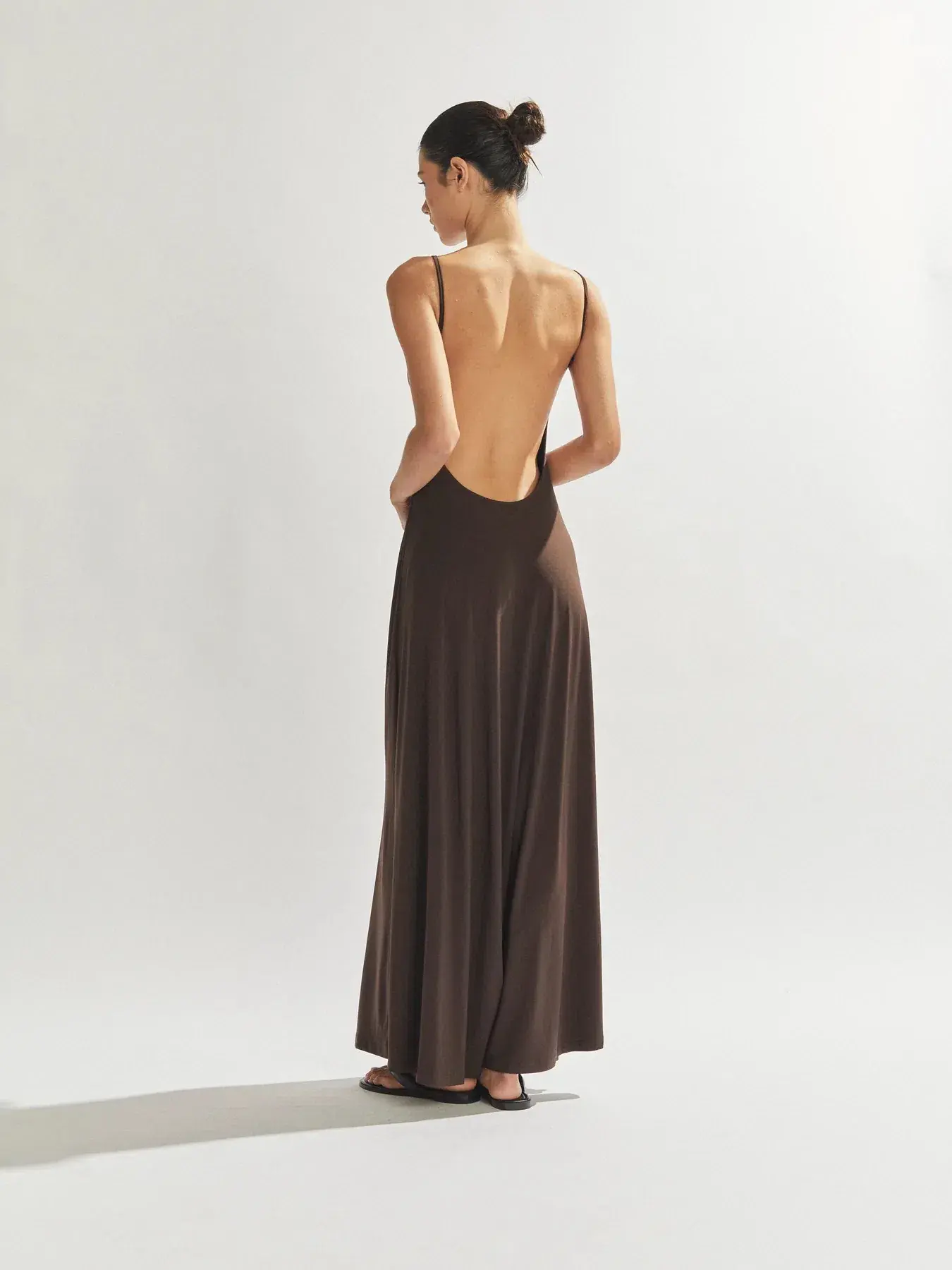 One Mile the Label Sammy Maxi Dress Cocoa Size S/Au 8 - Image 2