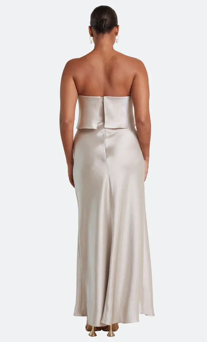 Bec & Bridge The Dreamer Overlay Dress Sand Size 10 - Image 3