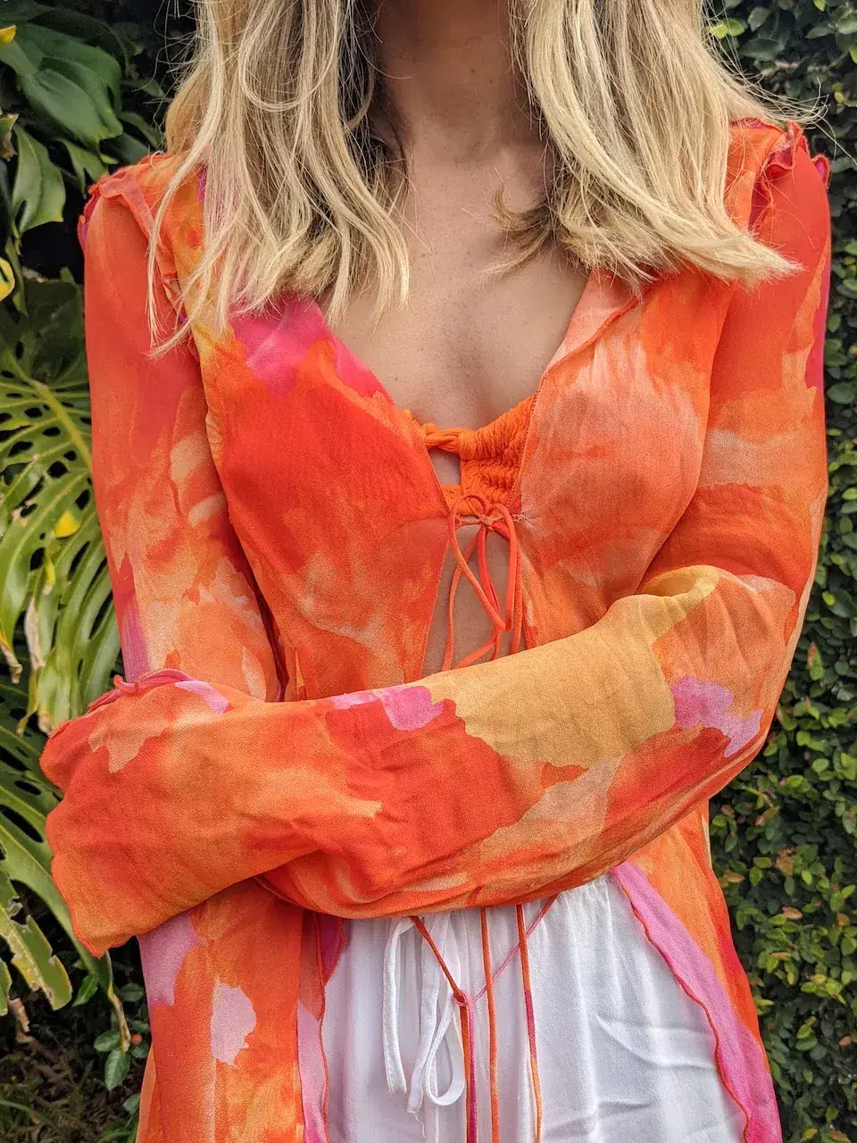 Rat & Boa Fiametta Blouse Dreamy Sunset Size 8 - Image 4