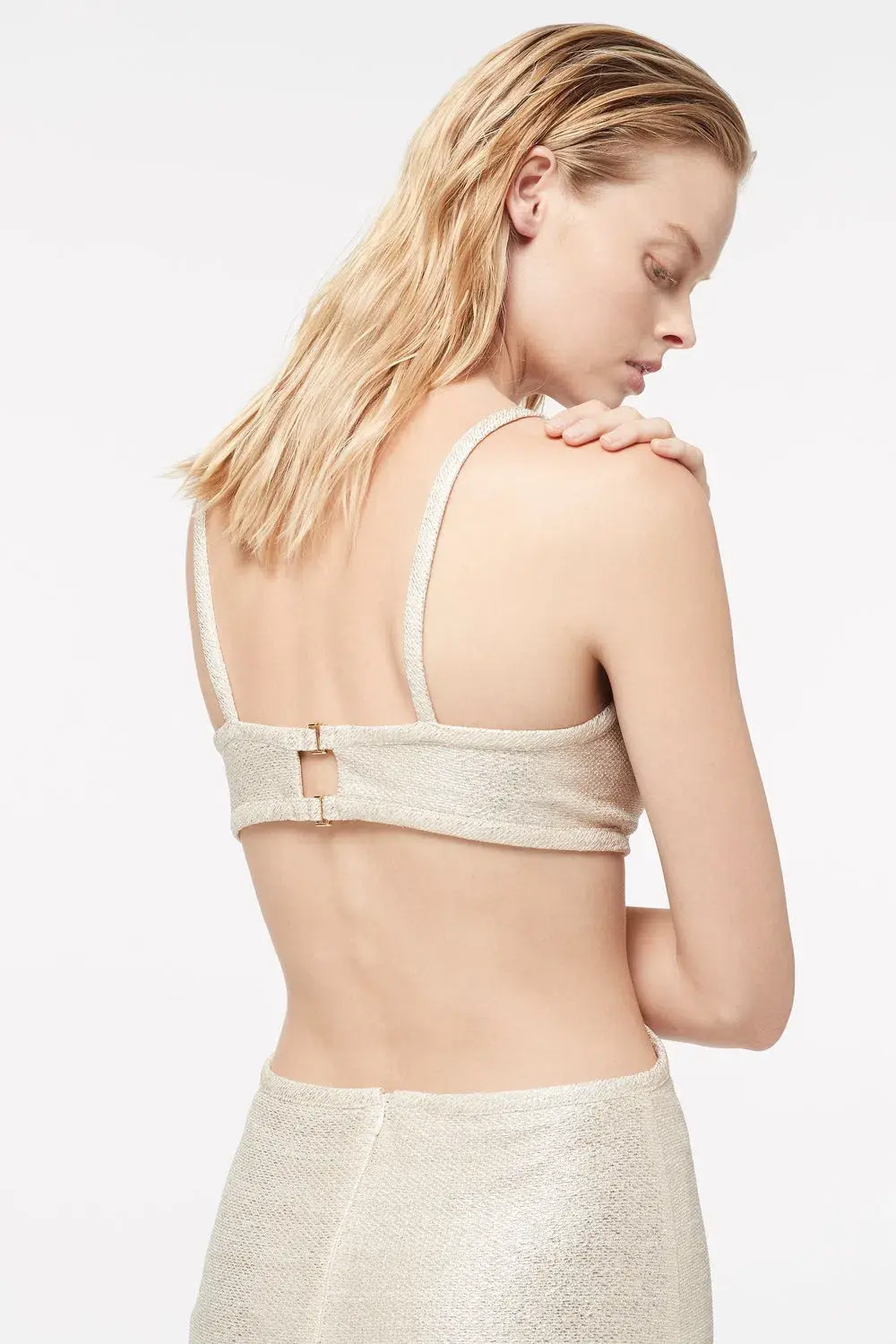 Manning Cartell Total Eclipse Cut Out Dress Soft Gold Size 12 - Image 3