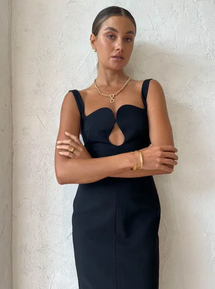 Camilla and Marc Brixton Dress Black Size 6 (Sold out - size 6) for rent on The Volte - main image