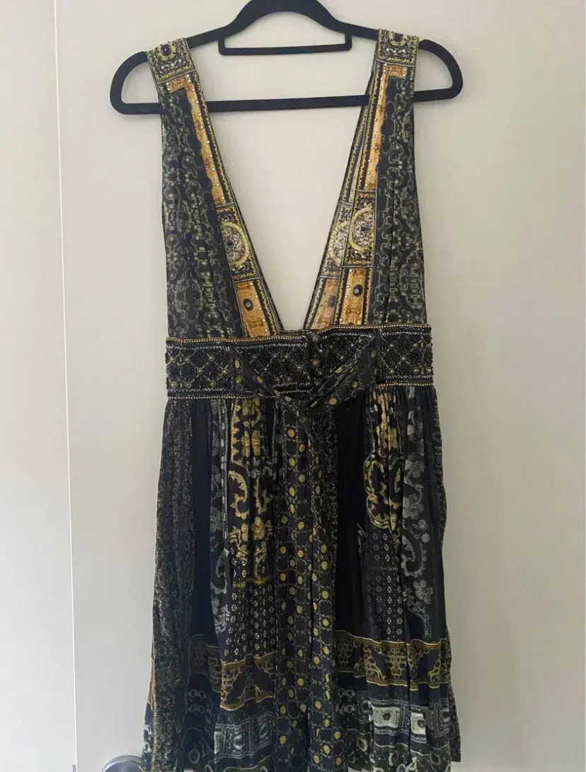Camilla For the Love of Lhasa Deep V Mini Dress Print Size 8 - Image 4