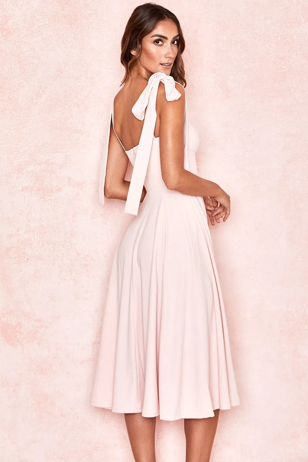House of CB Alicia Midi Dress Pink Size S / Au 8-10 - Image 3