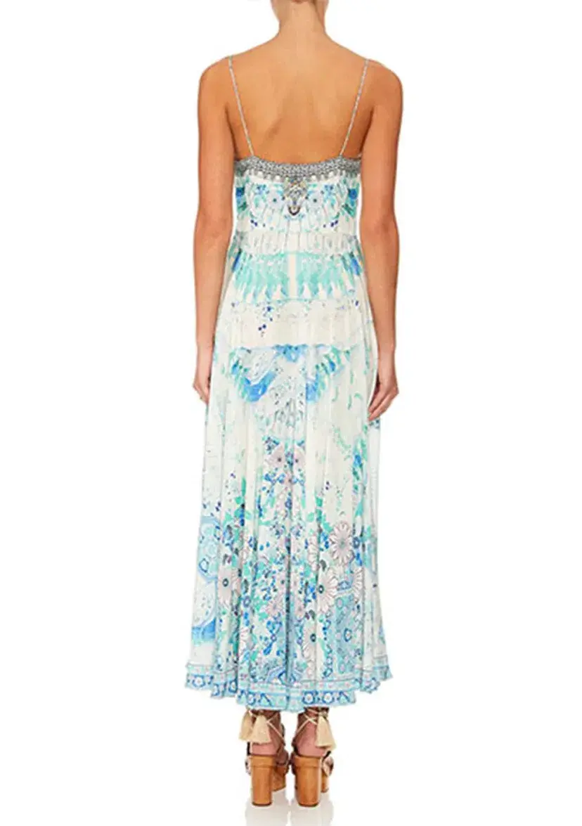Camilla Head in the Clouds Tie Front Maxi Dress Print Size S / Au 8 - Image 2