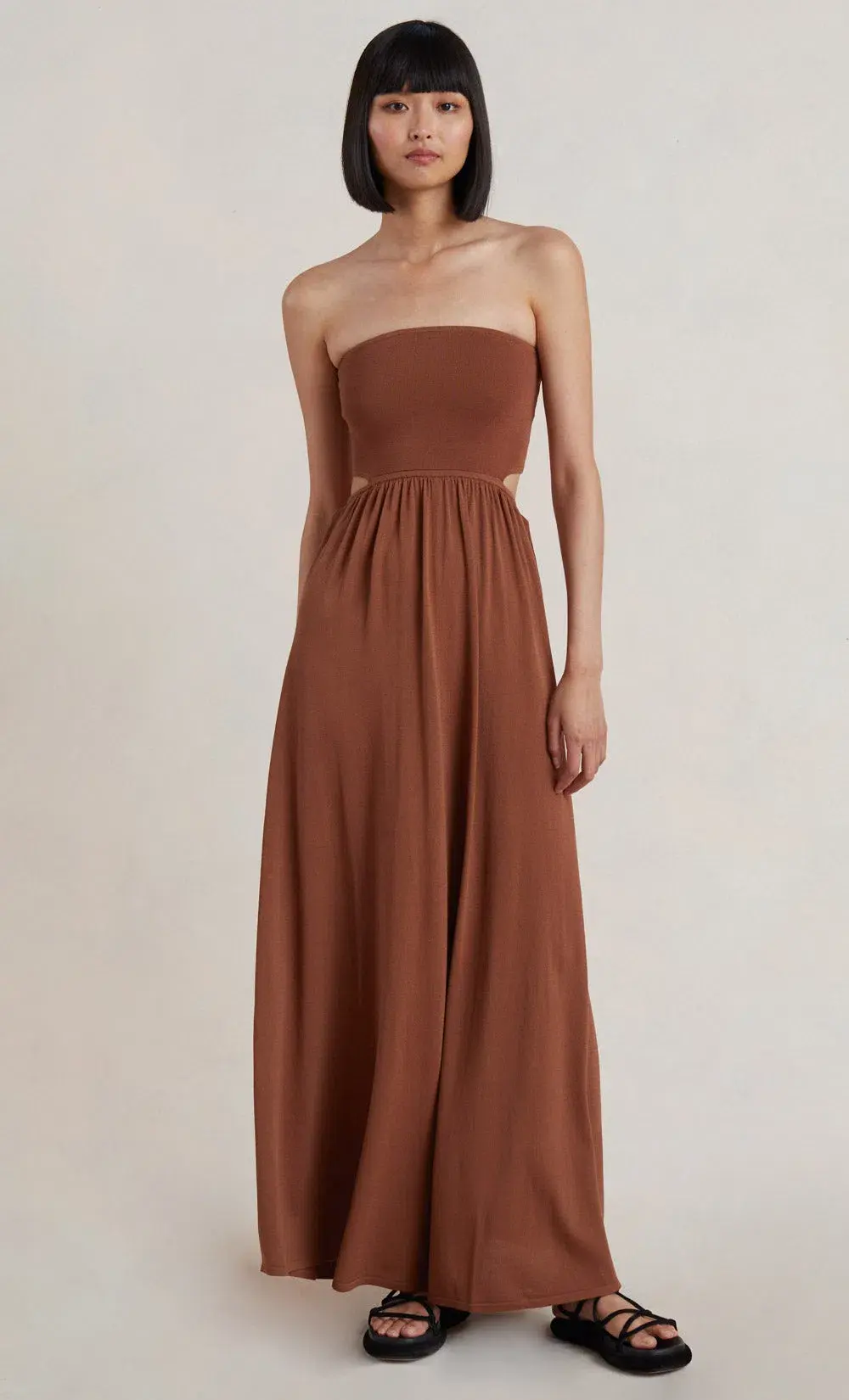 Bec & Bridge Miranda Knit Dress Brown Size 8 / S - Image 1
