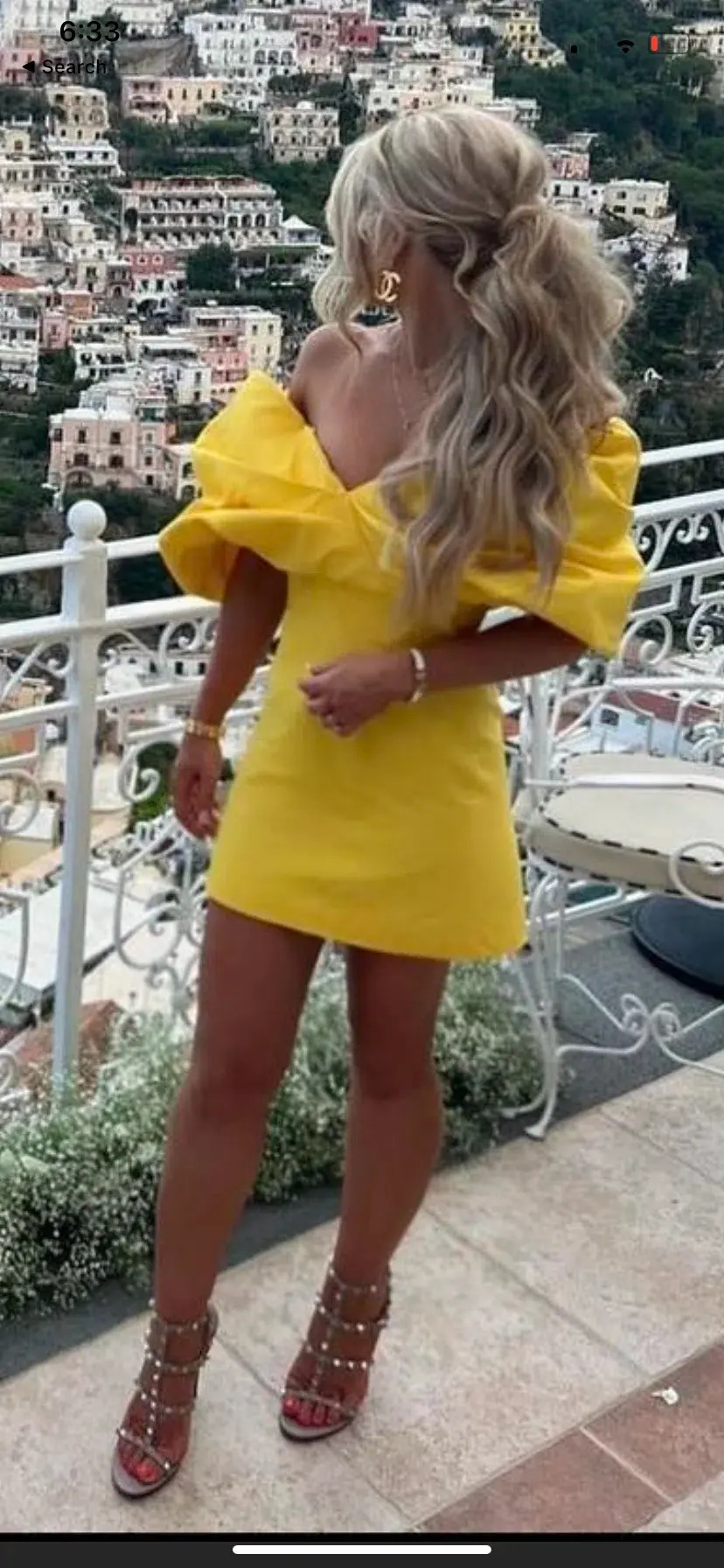 Rachel Gilbert Xavier Mini Dress Yellow Size S / AU 8  - Image 6