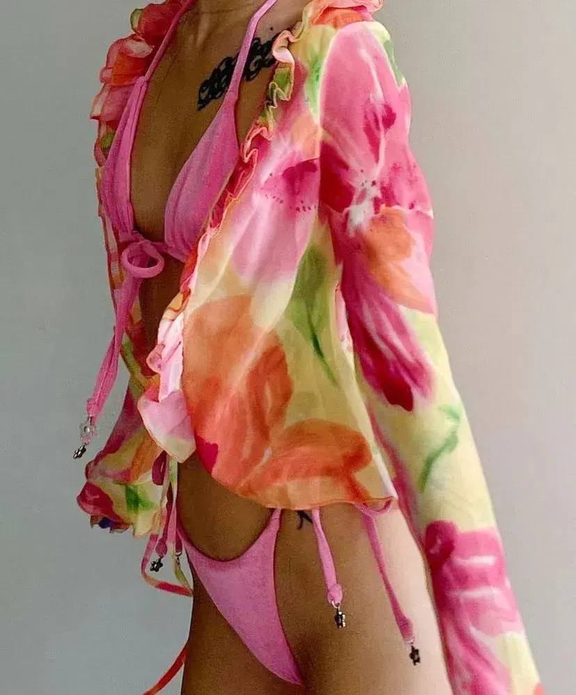 With Jean Fifi Blouse in Petunia Size L/AU 12 - Image 6